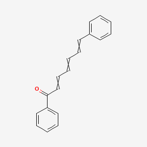 molecular formula C19H16O B14691831 1,7-Diphenylhepta-2,4,6-trien-1-one CAS No. 35328-83-7