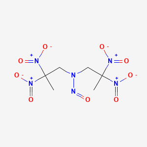 molecular formula C6H10N6O9 B14691838 N-Nitrosobis(2,2-dinitropropyl)amine CAS No. 28464-26-8
