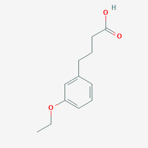 molecular formula C12H16O3 B1469187 4-(3-Ethoxyphenyl)butanoic acid CAS No. 857830-04-7