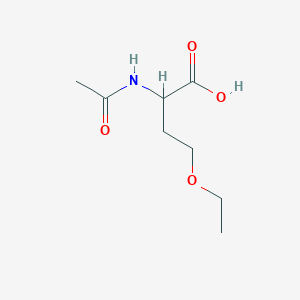 molecular formula C8H15NO4 B1469188 2-Acetamido-4-ethoxybutanoic acid CAS No. 1512702-31-6