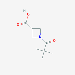 1-(2,2-Dimethylpropanoyl)azetidine-3-carboxylic acid
