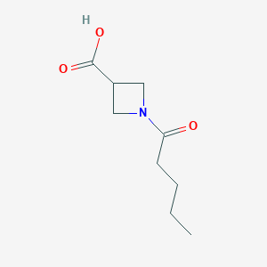 1-Pentanoylazetidine-3-carboxylic acid