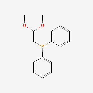 molecular formula C16H19O2P B14691917 (2,2-Dimethoxyethyl)(diphenyl)phosphane CAS No. 24744-62-5