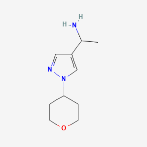 1-[1-(oxan-4-yl)-1H-pyrazol-4-yl]ethan-1-amine