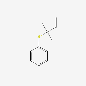 molecular formula C11H14S B14691962 Benzene, [(1,1-dimethyl-2-propenyl)thio]- CAS No. 34043-60-2