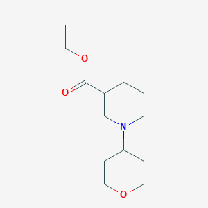 molecular formula C13H23NO3 B1469198 Ethyl 1-tetrahydro-2H-pyran-4-yl-3-piperidinecarboxylate CAS No. 1410852-51-5