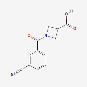 1-(3-Cyanobenzoyl)azetidine-3-carboxylic acid