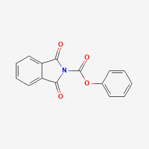 molecular formula C15H9NO4 B14692014 Phenyl 1,3-dioxo-1,3-dihydro-2H-isoindole-2-carboxylate CAS No. 25643-04-3