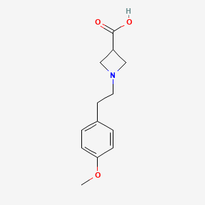 molecular formula C13H17NO3 B1469203 1-(4-Methoxyphenethyl)azetidine-3-carboxylic acid CAS No. 1408104-29-9