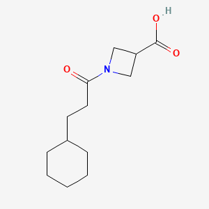 1-(3-Cyclohexylpropanoyl)azetidine-3-carboxylic acid