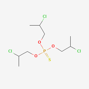 molecular formula C9H18Cl3O3PS B14692049 Tris(2-chloropropyl) thiophosphate CAS No. 33712-72-0