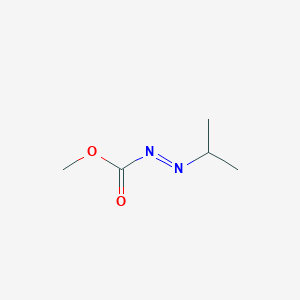 molecular formula C5H10N2O2 B14692119 Methyl (E)-(propan-2-yl)diazene-1-carboxylate CAS No. 31457-66-6