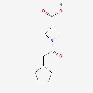 1-(2-Cyclopentylacetyl)azetidine-3-carboxylic acid
