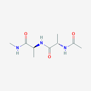 molecular formula C9H17N3O3 B14692133 N-Acetyl-L-alanyl-N-methyl-L-alaninamide CAS No. 27482-45-7