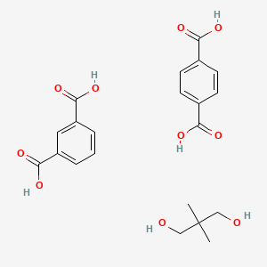 molecular formula C21H24O10 B14692138 Benzene-1,3-dicarboxylic acid;2,2-dimethylpropane-1,3-diol;terephthalic acid CAS No. 25214-38-4