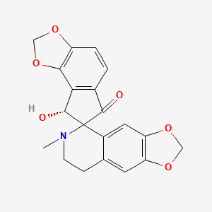 molecular formula C20H17NO6 B14692145 Sibiricine CAS No. 24181-66-6