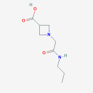 molecular formula C9H16N2O3 B1469215 1-[(Propylcarbamoyl)methyl]azetidine-3-carboxylic acid CAS No. 1344375-55-8