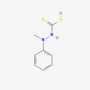 molecular formula C8H10N2S2 B14692165 2-Methyl-2-phenylhydrazine-1-carbodithioic acid CAS No. 34697-64-8