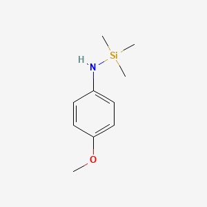 molecular formula C10H17NOSi B14692177 N-(4-Methoxyphenyl)-1,1,1-trimethylsilanamine CAS No. 35103-35-6
