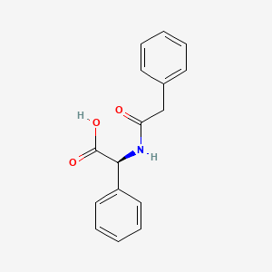 molecular formula C16H15NO3 B14692188 Glycine, 2-phenyl-N-(phenylacetyl)-, L- CAS No. 24003-71-2