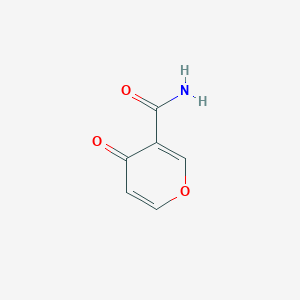 molecular formula C6H5NO3 B146922 4-Oxo-4H-pyran-3-carboxamide CAS No. 127350-47-4