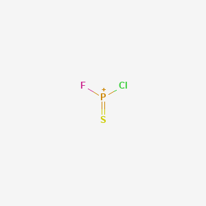 molecular formula ClFPS+ B14692214 Chloro(fluoro)sulfanylidenephosphanium CAS No. 25757-01-1