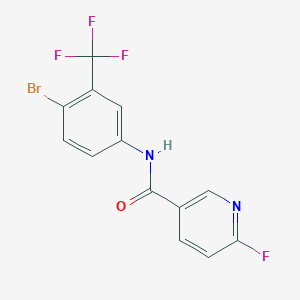 N-(4-bromo-3-(trifluoromethyl)phenyl)-6-fluoronicotinamide
