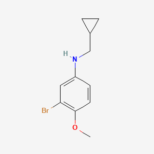 3-bromo-N-(cyclopropylmethyl)-4-methoxyaniline