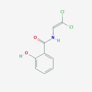 molecular formula C9H7Cl2NO2 B14692297 N-(2,2-Dichloroethenyl)-2-hydroxybenzamide CAS No. 34243-56-6