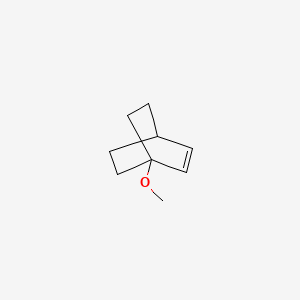 molecular formula C9H14O B14692316 Bicyclo(2.2.2)oct-2-ene, 1-methoxy- CAS No. 25489-02-5