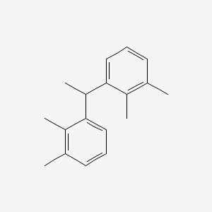 molecular formula C18H22 B14692359 1,1'-(Ethane-1,1-diyl)bis(2,3-dimethylbenzene) CAS No. 35464-49-4