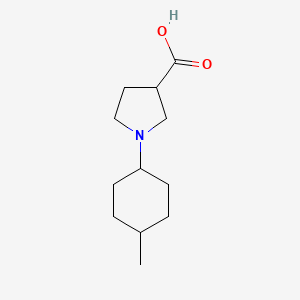 molecular formula C12H21NO2 B1469236 1-(4-Methylcyclohexyl)pyrrolidine-3-carboxylic acid CAS No. 1339821-61-2