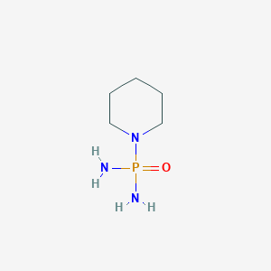 molecular formula C5H14N3OP B14692407 P-Piperidin-1-ylphosphonic diamide CAS No. 25316-52-3