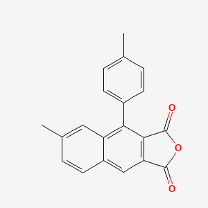 molecular formula C20H14O3 B14692416 6-Methyl-4-(4-methylphenyl)naphtho[2,3-c]furan-1,3-dione CAS No. 32050-01-4