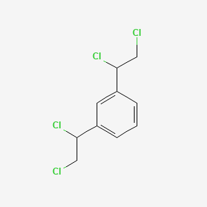 molecular formula C10H10Cl4 B14692427 Benzene, 1,3-bis(1,2-dichloroethyl)- CAS No. 30018-30-5