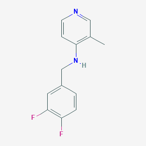 molecular formula C13H12F2N2 B1469244 N-[(3,4-difluorophenyl)methyl]-3-methylpyridin-4-amine CAS No. 1409546-08-2