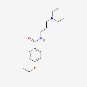 molecular formula C17H28N2O2 B14692447 N-(3-Diethylaminopropyl)-p-isopropoxybenzamide CAS No. 32515-42-7