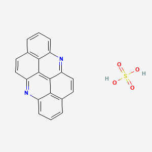molecular formula C20H12N2O4S B14692525 Acridino(2,1,9,8-klmna)acridine sulfate CAS No. 34494-09-2