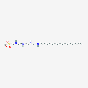 molecular formula C26H58N4O3S B14692532 3,6,9,12-Tetraazatriacontane-1-sulfonic acid CAS No. 29401-55-6