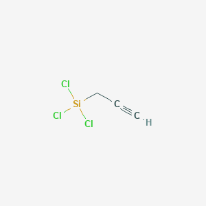 molecular formula C3H3Cl3Si B14692540 Propargyltrichlorosilane CAS No. 33415-29-1