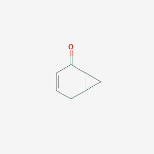 molecular formula C7H8O B14692551 Bicyclo[4.1.0]hept-3-en-2-one CAS No. 34650-65-2