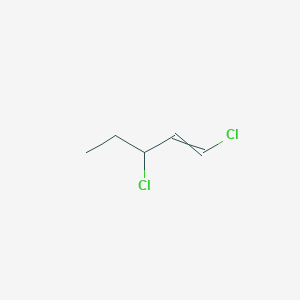 molecular formula C5H8Cl2 B14692557 1,3-Dichloropent-1-ene CAS No. 34372-14-0