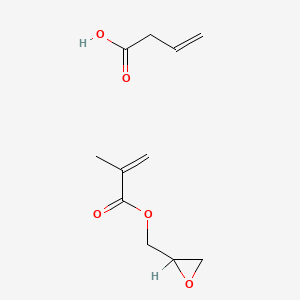 molecular formula C11H16O5 B14692619 But-3-enoic acid;oxiran-2-ylmethyl 2-methylprop-2-enoate CAS No. 26660-37-7