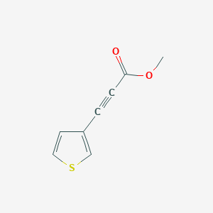 molecular formula C8H6O2S B1469265 Methyl 3-(thiophen-3-yl)prop-2-ynoate CAS No. 1340531-00-1