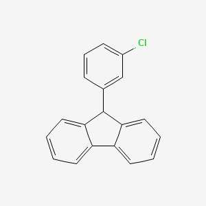 molecular formula C19H13Cl B14692685 9-(3-Chlorophenyl)-9H-fluorene CAS No. 32377-11-0