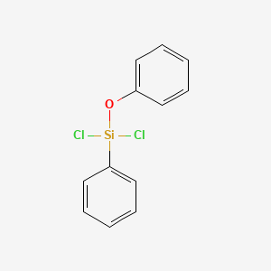 molecular formula C12H10Cl2OSi B14692700 Dichloro(phenoxy)phenylsilane CAS No. 30263-12-8