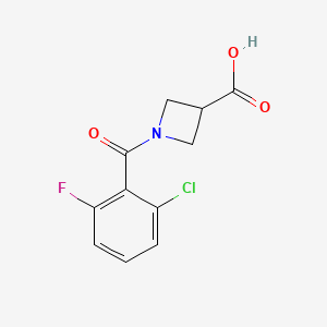 B1469272 1-(2-Chloro-6-fluorobenzoyl)azetidine-3-carboxylic acid CAS No. 1410085-77-6