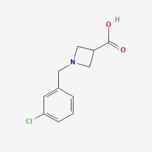 1-[(3-Chlorophenyl)methyl]azetidine-3-carboxylic acid