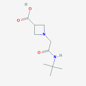 molecular formula C10H18N2O3 B1469274 1-[(Tert-butylcarbamoyl)methyl]azetidine-3-carboxylic acid CAS No. 1339454-01-1