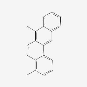 molecular formula C20H16 B14692741 Benz[a]anthracene, 4,7-dimethyl- CAS No. 35187-18-9